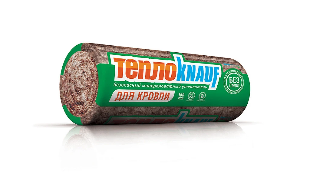 Утеплитель минеральная вата KNAUF Для Кровли TR037 Aquastatik 150*5500*1220 (1.0м3; 6.71м2) купить в Хабаровске