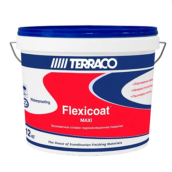 Гидроизоляционная мастика Flexicoat Maxi 12кг купить в Хабаровске