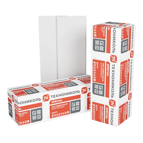Экструзионный пенополистирол ТЕХНОНИКОЛЬ XPS CARBON SOLID 500 2400х600х60-L (5 плит) "Тип А" купить в Хабаровске