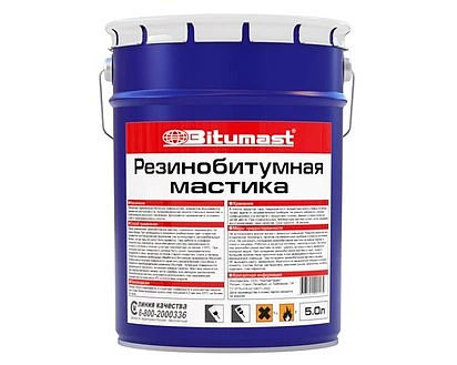 Мастика резинобитумная Bitumast 5л купить в Хабаровске