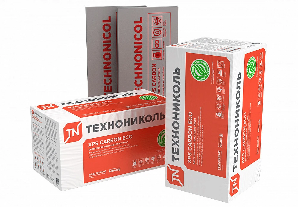 Экструзионный пенополистирол ТЕХНОНИКОЛЬ XPS CARBON ECO 1200х600х20 (20 плит) купить в Хабаровске