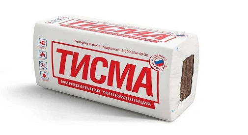 Утеплитель минеральная вата ТИСМА TS038 50*600*1300 (0.624м3; 12.48м2) купить в Хабаровске