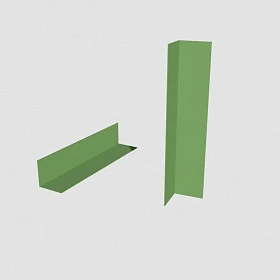 Профиль горизонтальный 40x40x3000, 1.2 мм, полимерное покрытие